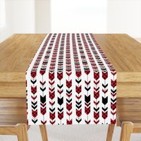 buffalo plaid arrows (small scale) || custom red 