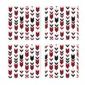 buffalo plaid arrows (small scale) || custom red 