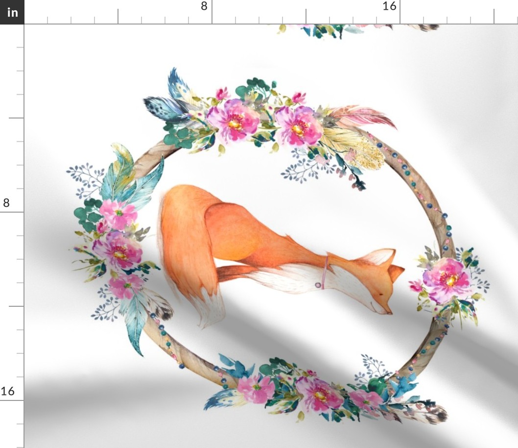 Bohemian Dreams Floral Fox - Fat Quarter