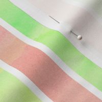 Peachy Green Stripe