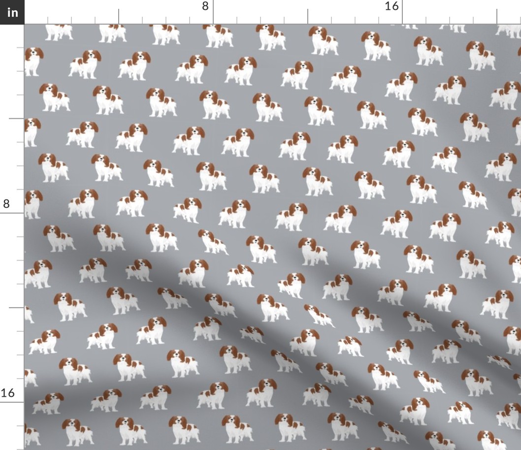 cavalier king charles spaniel fabric blenheim dog fabric spaniel fabric