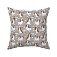 cavalier king charles spaniel coffee fabric spaniel dog fabric dogs fabric