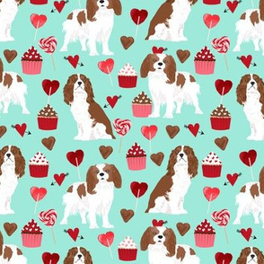 cavalier king charles spaniel fabric love valentines fabric cute dogs design