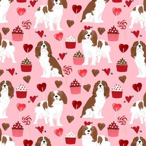 cavalier king charles spaniel fabric love valentines fabric cute dogs design