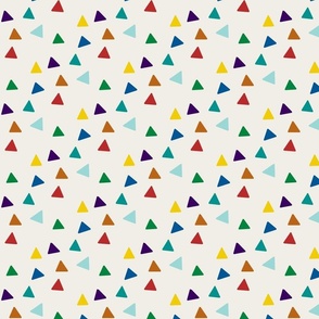 Triangles - Multicolor & Linen