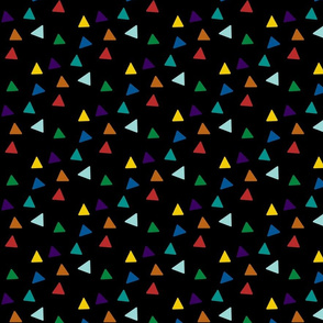 Triangles - Multicolor & Black