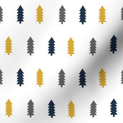 trees forest gold charcoal navy blue tree fabrics navy blue fabrics