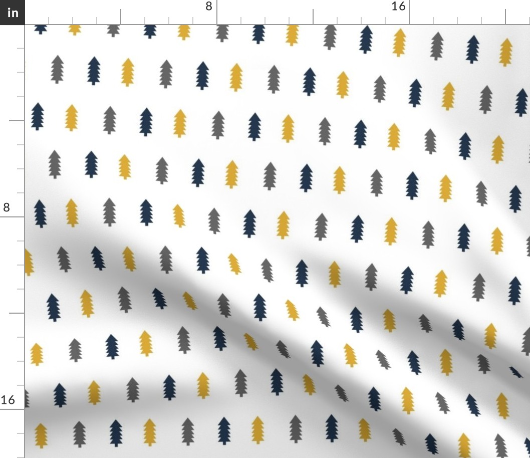 trees forest gold charcoal navy blue tree fabrics navy blue fabrics