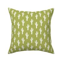 cactus // lime green linocut block print cacti fabric nursery baby design andrea lauren fabric