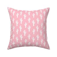 cactus // pink cacti fabric linocut cactus design block print andrea lauren baby nursery design