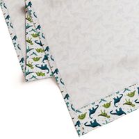 dinosaurs // green blue dino fabric andrea lauren baby design dinosaurs andrea lauren fabric nursery baby design