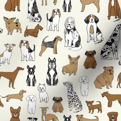 dogs // cream dog fabric pet dog design pets pet design