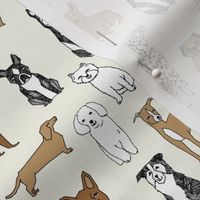 dogs // cream dog fabric pet dog design pets pet design