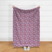 dog // dogs purple pastel dog fabric dog breeds fabric 