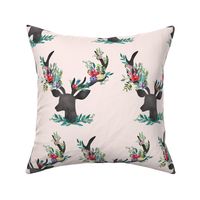 8" Happy & Bright  Original Floral Deer / Less Space