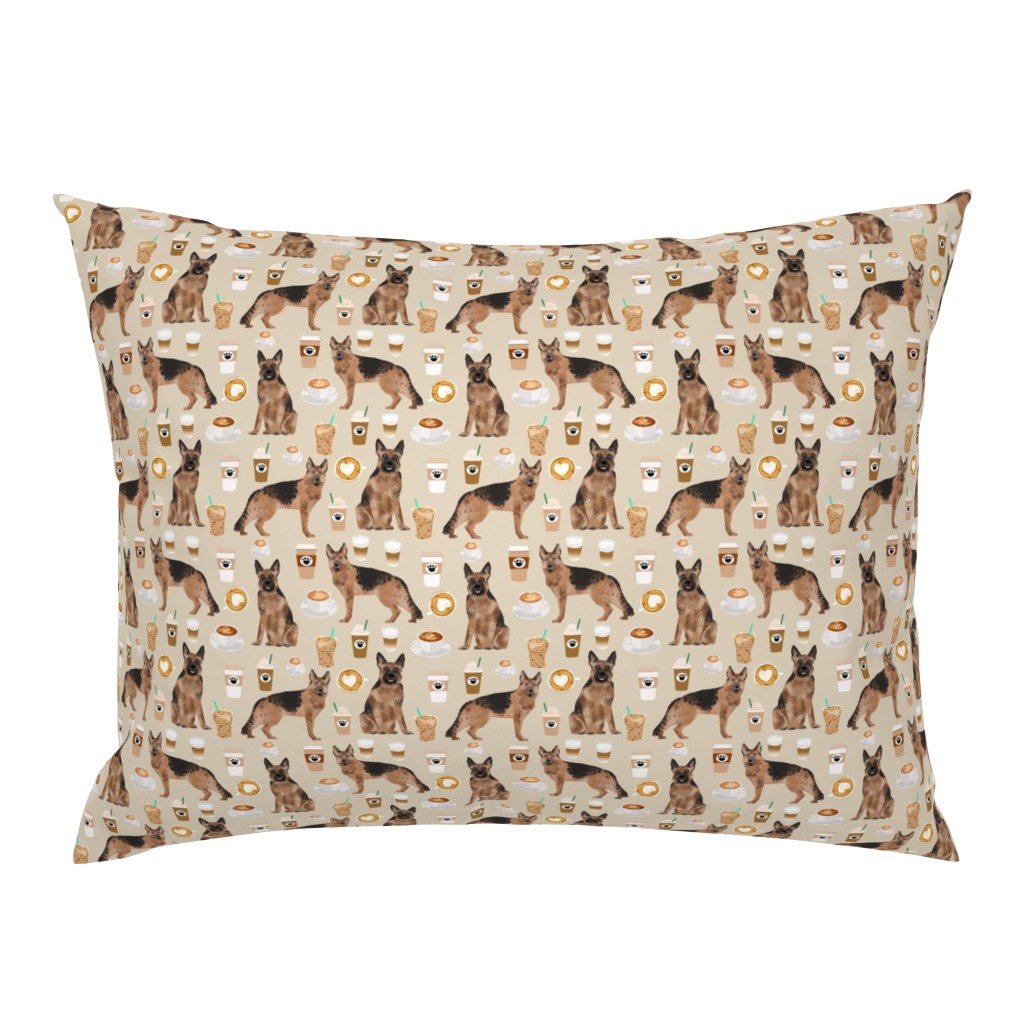 coffee and dogs fabric german shepherd coffees design cute dog fabric