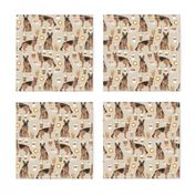 coffee and dogs fabric german shepherd coffees design cute dog fabric