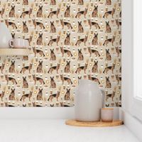 coffee and dogs fabric german shepherd coffees design cute dog fabric