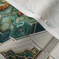 teal phoenix - tile