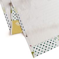 Mama Bear & Cub Whole Cloth /Cheater Quilt