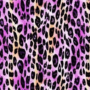 Purple Beige Leopard