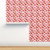 donuts valentines day love design cute valentines love fabric donuts food hearts red and pink valentines fabric