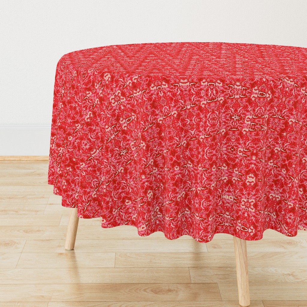 MLC19 - Large - Millennial Calico in Scarlet Red and Pink