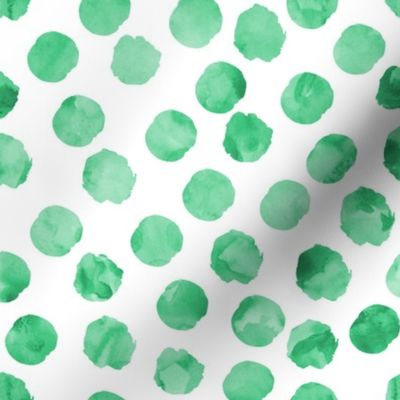 watercolor spots || green