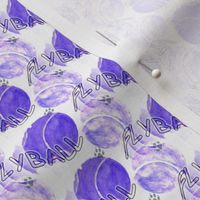 Flyball watercolor tennis balls - small purple