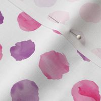 watercolor dots pink and purple 