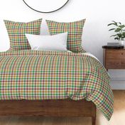 Tricolor Gingham Brown Yellow Green