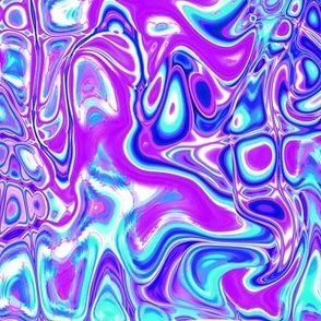 CSMC12 - Zigzags and Bubbles - A Marbled Motion Lamp Texture in Blue - Purple - Aqua - Magenta
