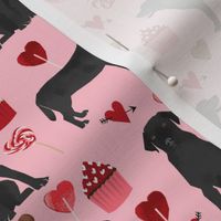 black labrador dog valentines fabric cute love dogs fabric