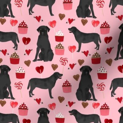 black labrador dog valentines fabric cute love dogs fabric