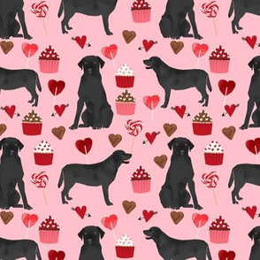 black labrador dog valentines fabric cute love dogs fabric