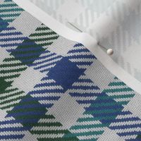 Tricolor Gingham Green Blue Teal