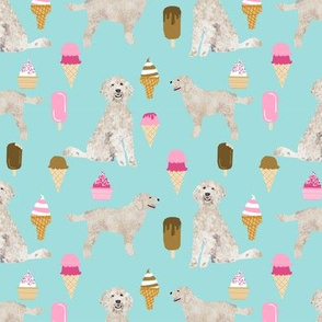 golden doodle ice cream fabric cute dog summer icecreams design
