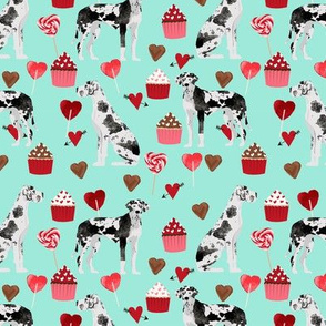 great dane valentines fabric cute black and white dog design best great danes fabric design