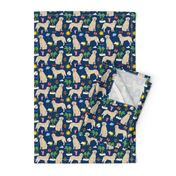 golden retriever beach fabric summer dog fabric golden retrievers fabric