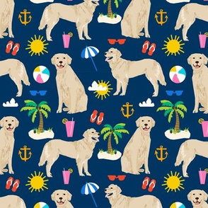 golden retriever beach fabric summer dog fabric golden retrievers fabric