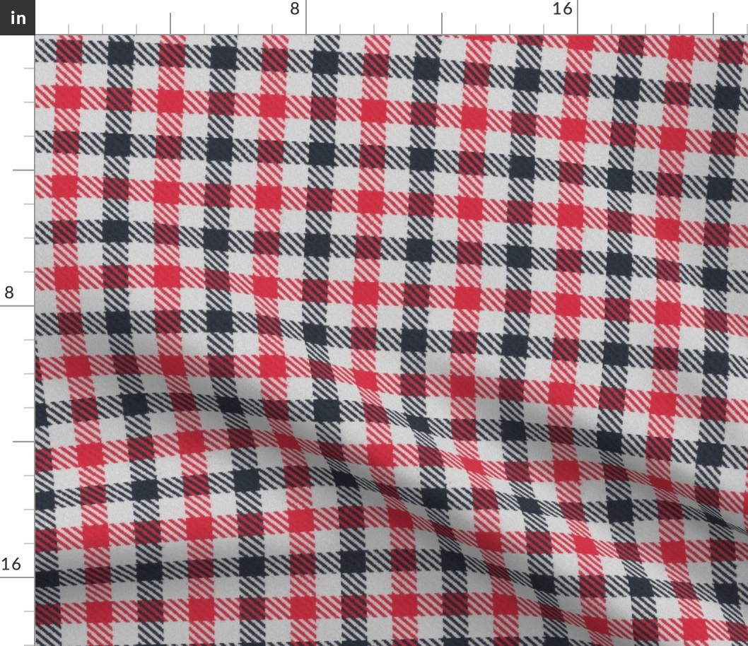 Black and Red Gingham