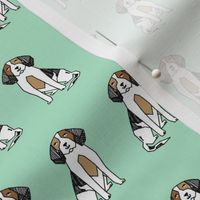 beagles // beagle mint dog fabric dogs design andrea lauren 