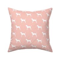 coonhound on briar woods pink || dog fabric