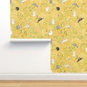 Ambrosia Bunny Field (butter Yellow Linen) MED 