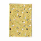 Ambrosia Bunny Field (butter Yellow Linen) MED 