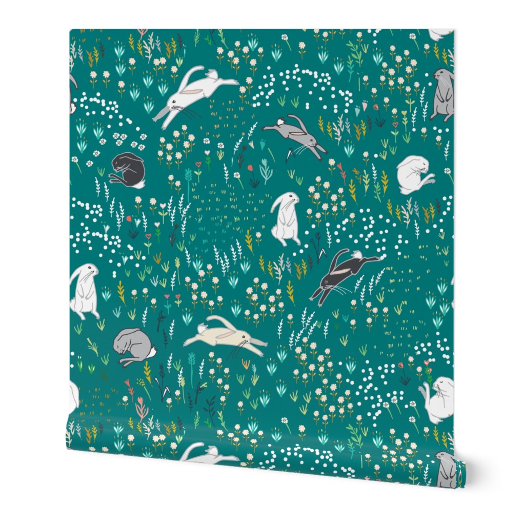 Ambrosia Bunny Field  (teal)