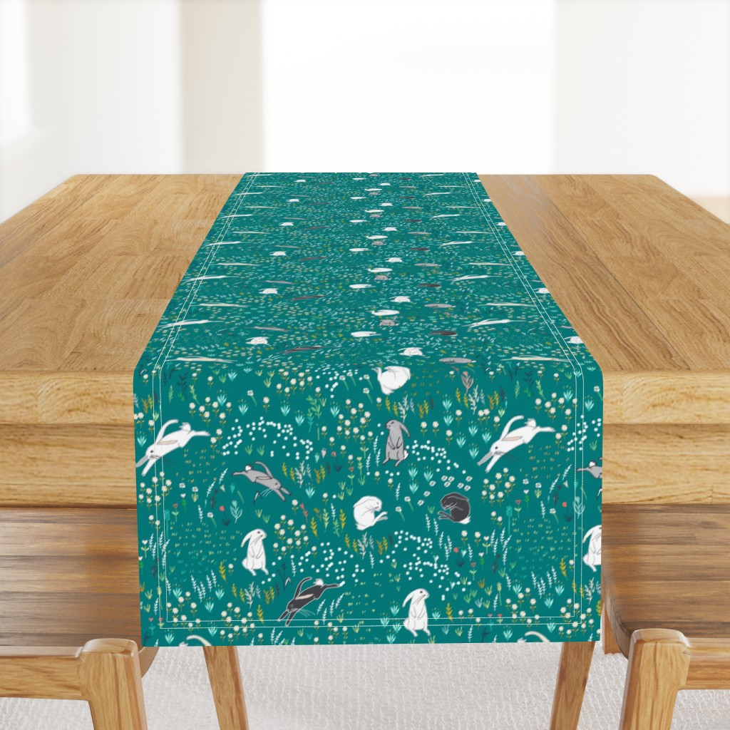 Ambrosia Bunny Field  (teal)