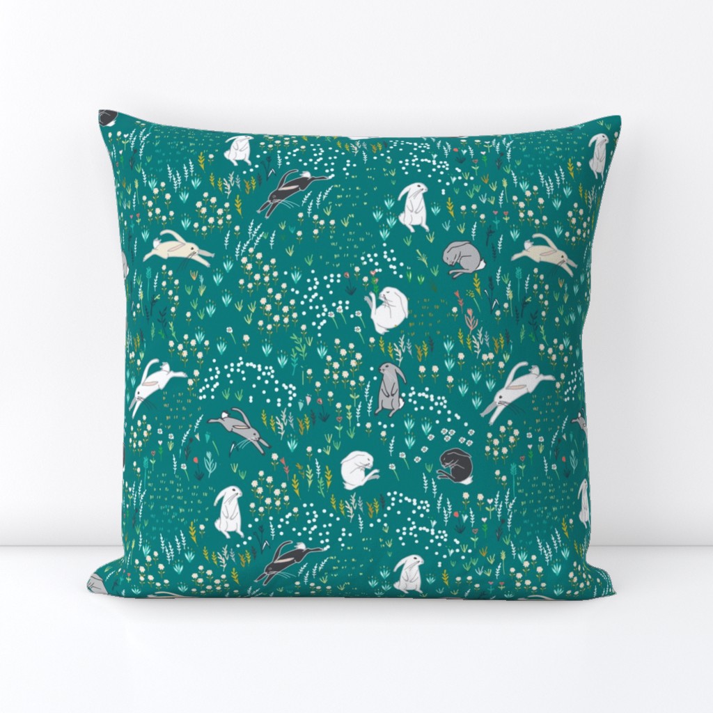 Ambrosia Bunny Field  (teal)