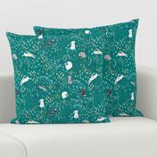 Ambrosia Bunny Field  (teal)