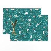 Ambrosia Bunny Field  (teal)